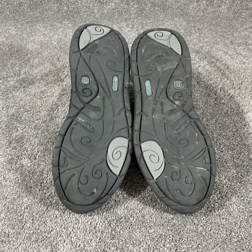 Bzees Sashay Women’s Size 8 M Black Strappy Slip-On Comfort Shoes Used
